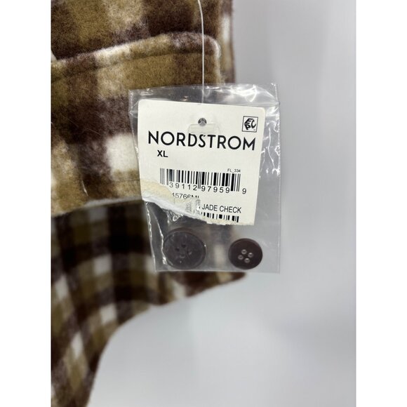 Treasure & Bond Plaid Puff Sleeve Shirt Shacket Jacket Brown XL NWOT - Picture 6 of 8